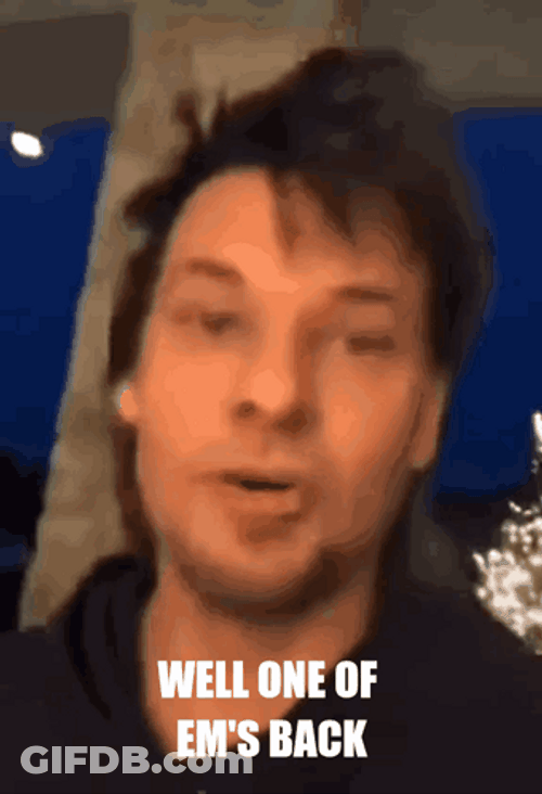 Theo Von Showing One Castle Area GIF