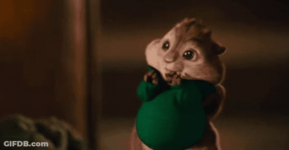 Theodore Chipmunks Gets Excited GIF