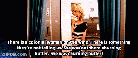 There Is A Colonial Woman On The Wing. There Is Something They 'Re Not Telling Us GIF