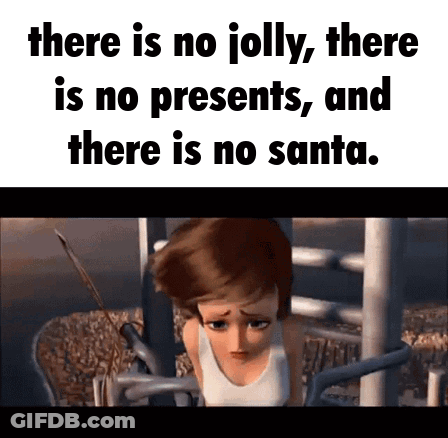 There Is No Jolly There Is No Present And There Is No Santa GIF