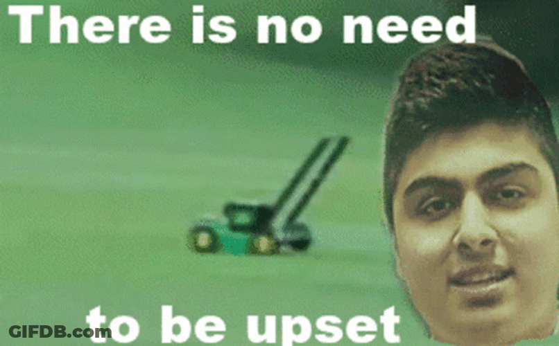 There Is No Need To Be Upset GIF