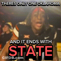 There Is Only One Oklahoma State Poster GIF
