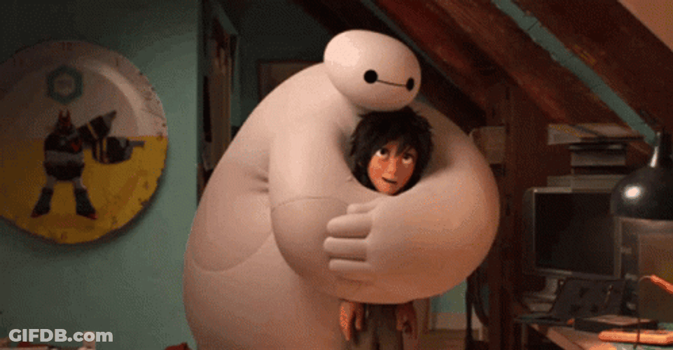 There There Baymax Hugging Hero Hamada GIF