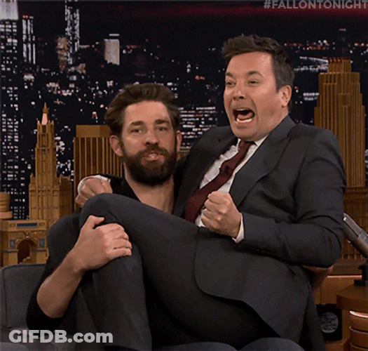 There There John Krasinski Rocking Jimmy Fallon GIF