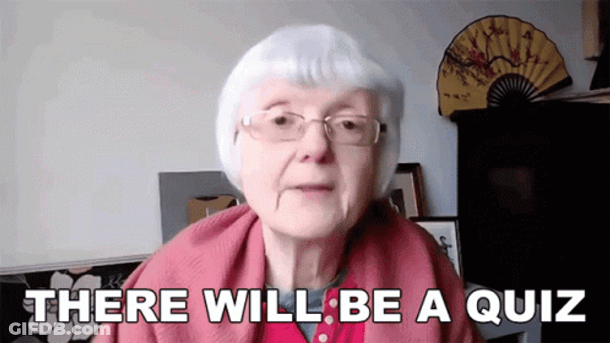 There Will Be A Trivia Quiz GIF