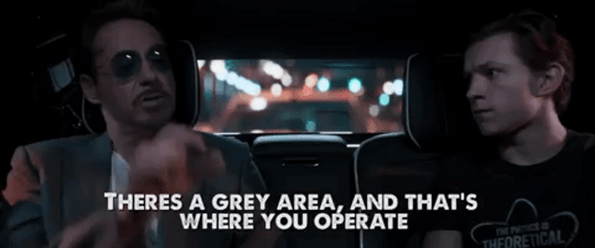 Theres A Grey Area Thats Like Your Opinion Man GIF