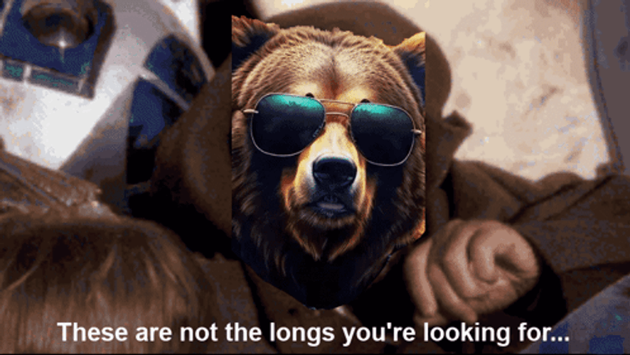 These Are Not The Droids You're Looking For Bear Face GIF