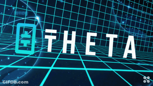 Theta On Grid Background GIF
