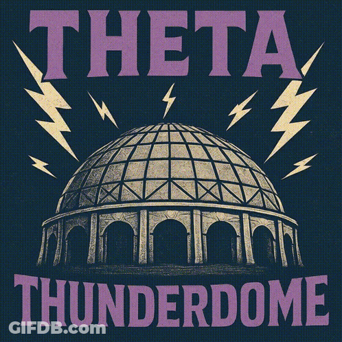 Theta Thunderdome Poster Dome With Lightning GIF