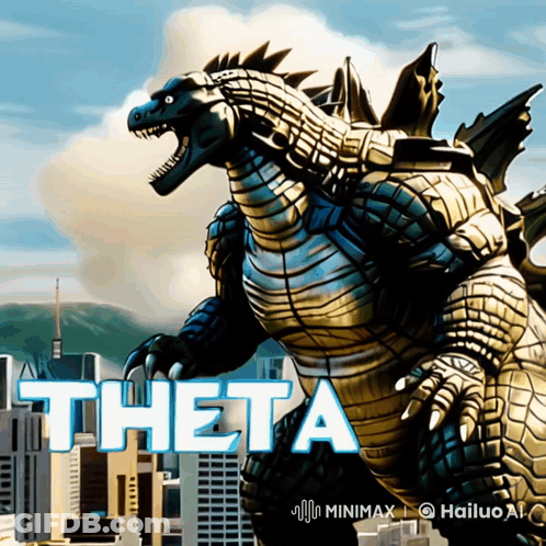 Theta Token Monster Logo GIF