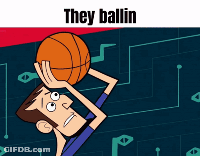 They Ballin Shooting Basketball Clone High Meme GIF
