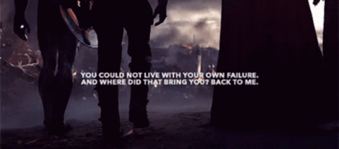 They Can't Live With Failure So Ill Do It Myself Thanos GIF