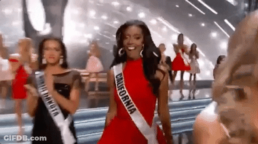 They Missed Miss USA Walk GIF
