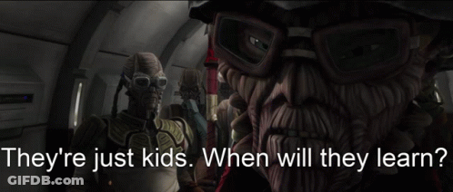 They Re Just Kids When Will They Learn Poster GIF
