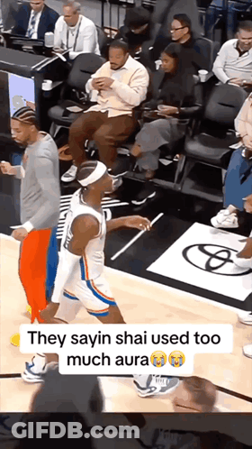 They Sayin Shai Used Too Much Aura Basketball Court GIF