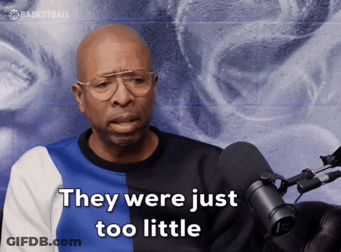They Were Just Too Small Kenny Smith GIF