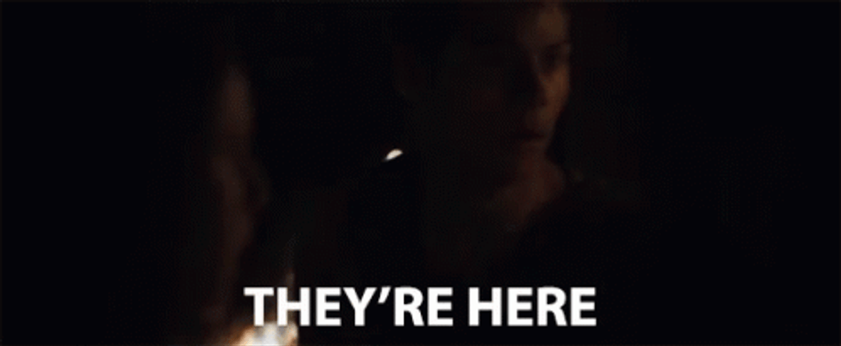 Theyre Here Dylan O'Brien Dark Night GIF