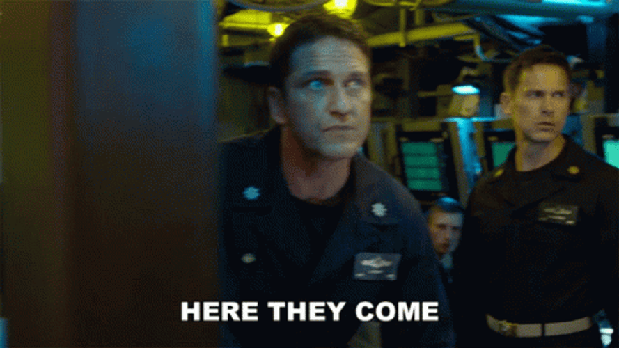 Theyre Here Gerard Butler GIF