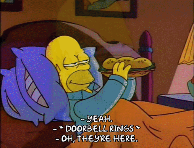 Theyre Here Marge Homer The Simpsons GIF