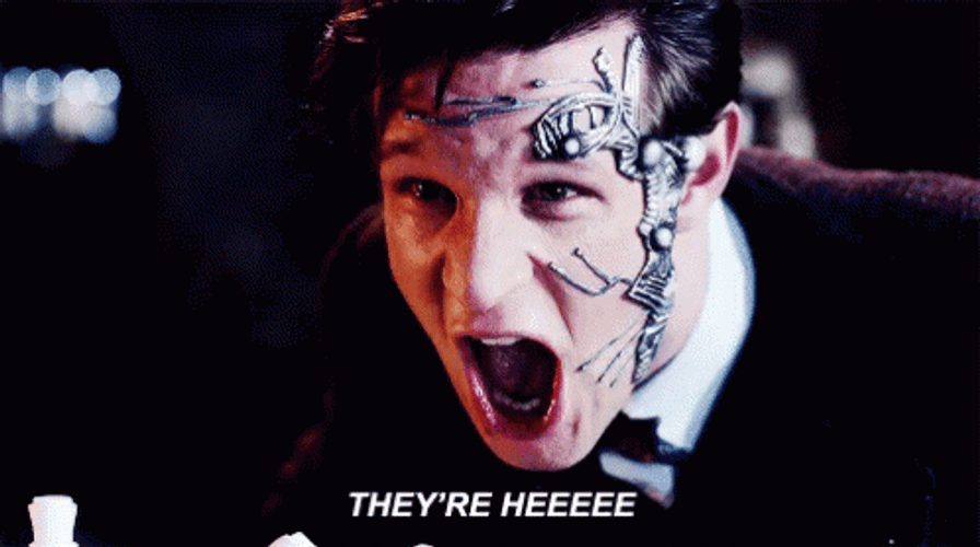Theyre Here Matt Smith Nightmare In Silver GIF