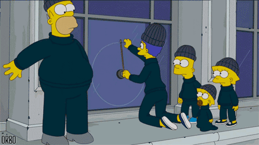 Thief The Simpsons Stealing GIF