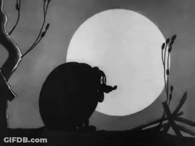Thin Dog Howl Full Moon GIF