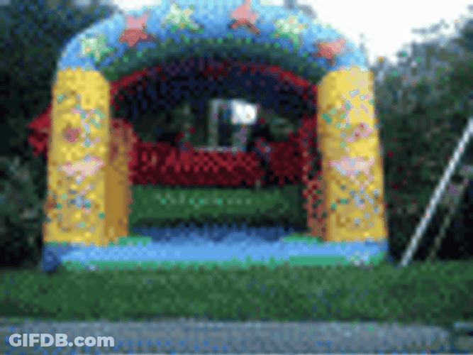 Things That Bounce Inflatable Playground GIF