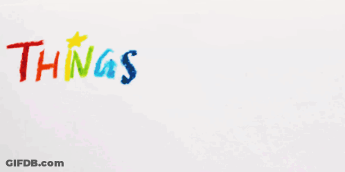Things Will Work Out Rainbow Text GIF