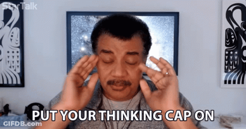 Think About It Cap On GIF
