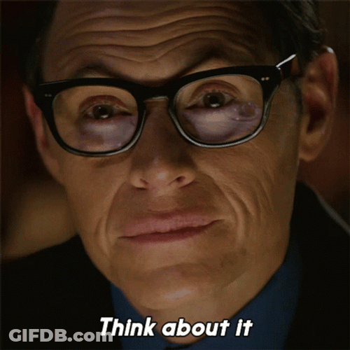 Think About It Charlie Bluhdorn GIF