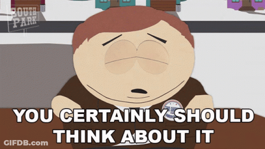 Think About It Eric Cartman GIF
