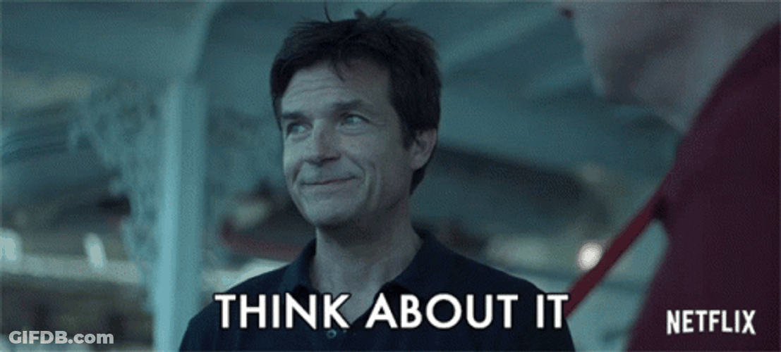 Think About It Jason Bateman GIF