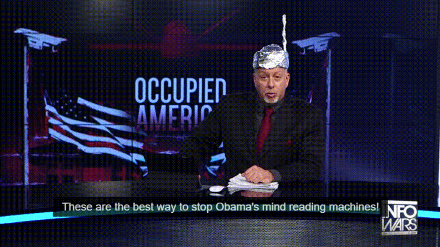 Think Of Wearing Tin Foil Hat GIF