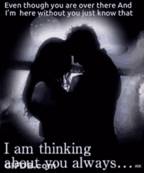 Thinking About You Black And White Couple GIF