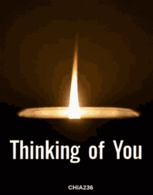 Thinking About You Lighted Candle In The Dark GIF