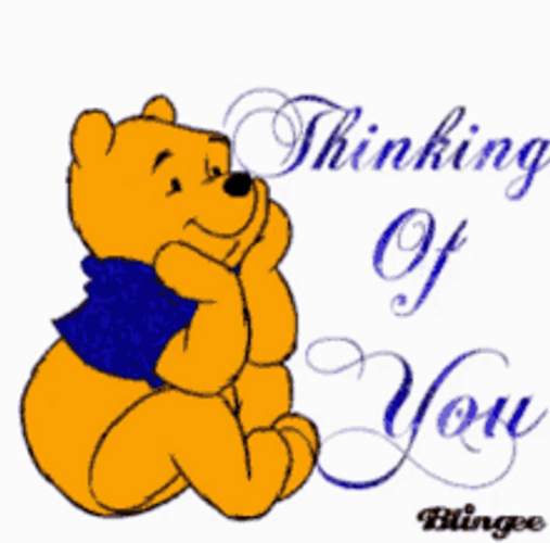 Thinking About You Winnie The Pooh Wondering GIF