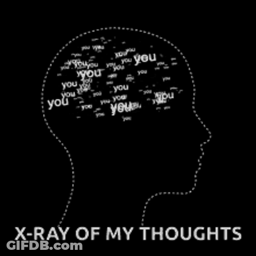 Thinking About You X-Ray Of My Thoughts GIF