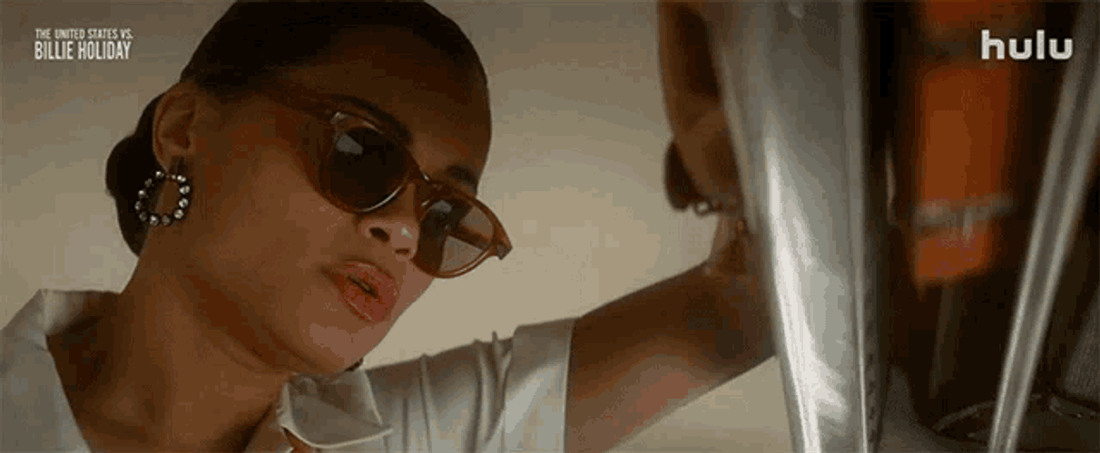 Thinking Billie Holiday GIF
