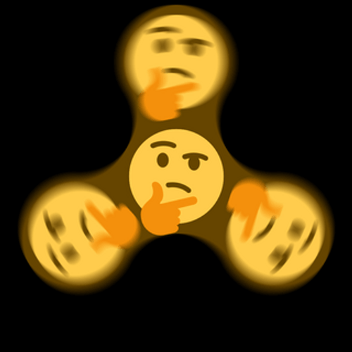 Thinking Emoji Fidget Spinner GIF