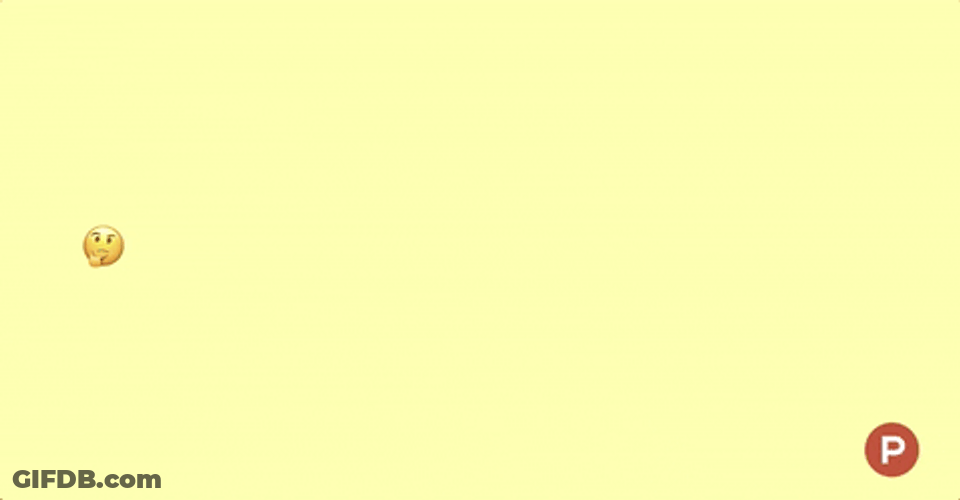 Thinking Emoji Wiping Transition GIF