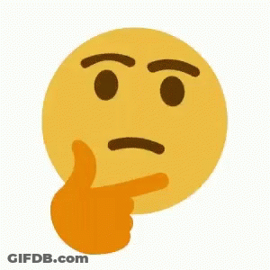 Thinking Faces With Hands On Chins GIF