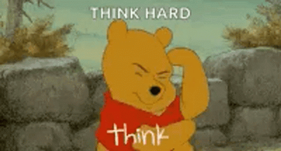 Thinking Hard Winnie The Pooh GIF