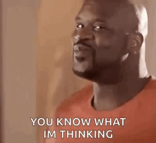 Thinking Meme Shaquille Wiggling GIF