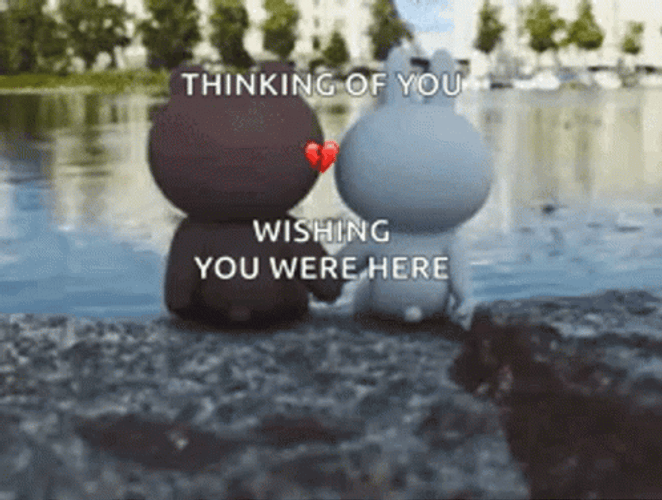 Thinking Of You Brown And Cony GIF