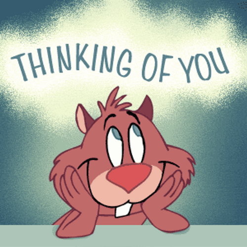 Thinking Of You Chipmunk GIF