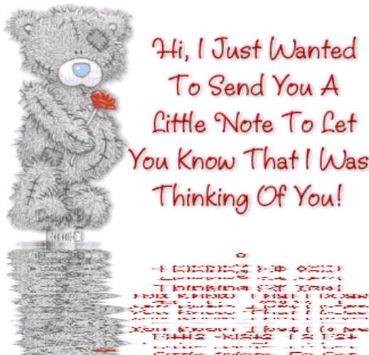 Thinking Of You Teddy Bear GIF