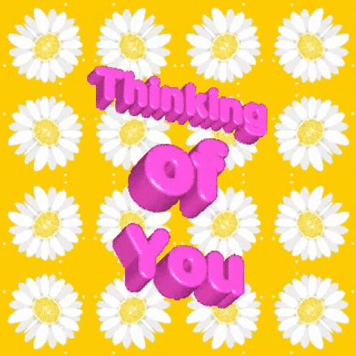 Thinking Of You White Flowers GIF
