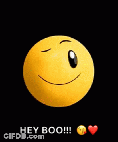 Thinking Of You Yellow Smiley GIF