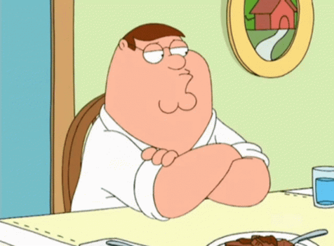 Thinking Peter Griffin Meme Perhaps GIF