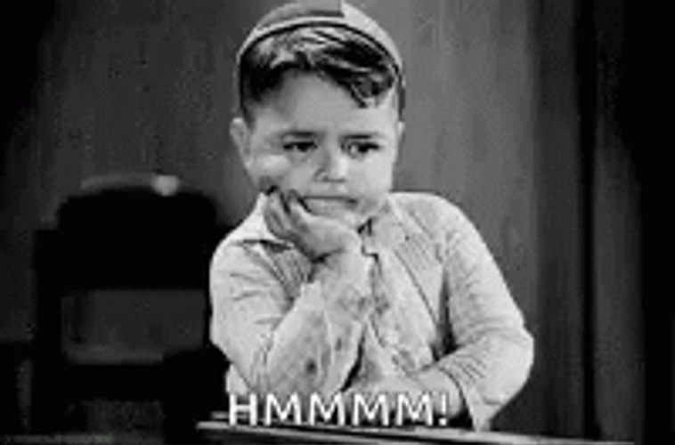 Thinking & Wondering Kid GIF